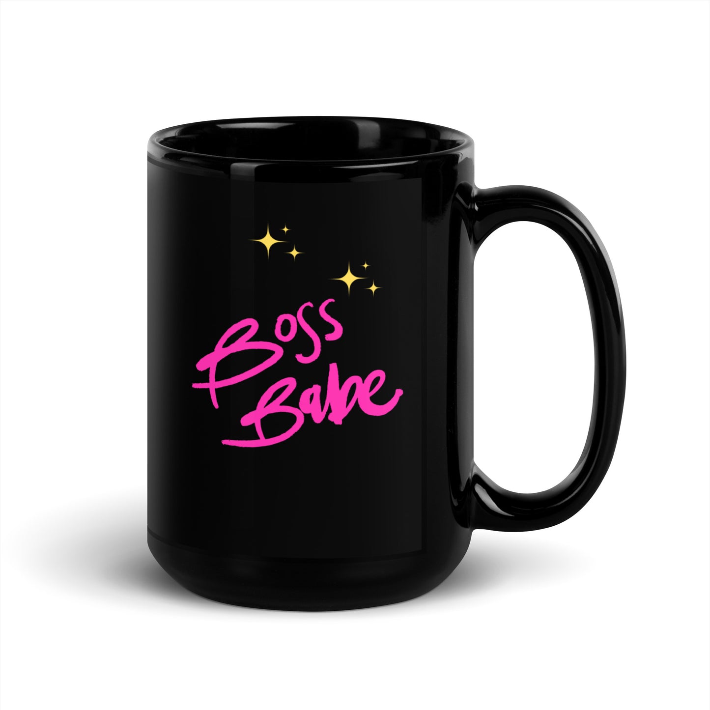 Boss Babe | Black Glossy Mug