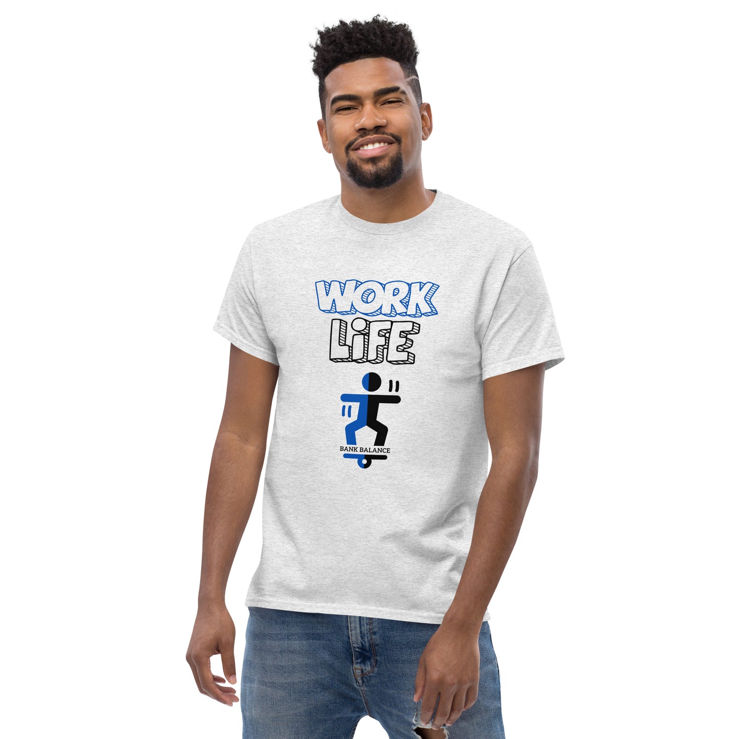 Work Life Balance | Men's Classic 100% Cotton T-Shirt