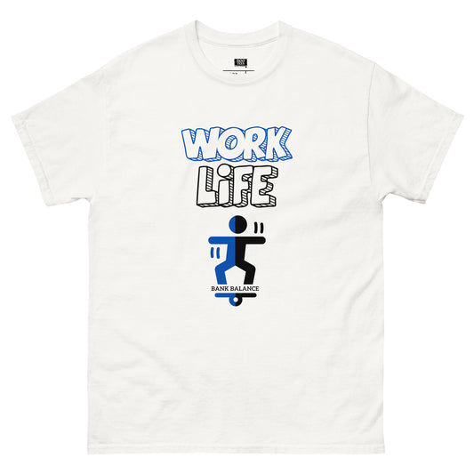 Work Life Balance | Men's Classic 100% Cotton T-Shirt