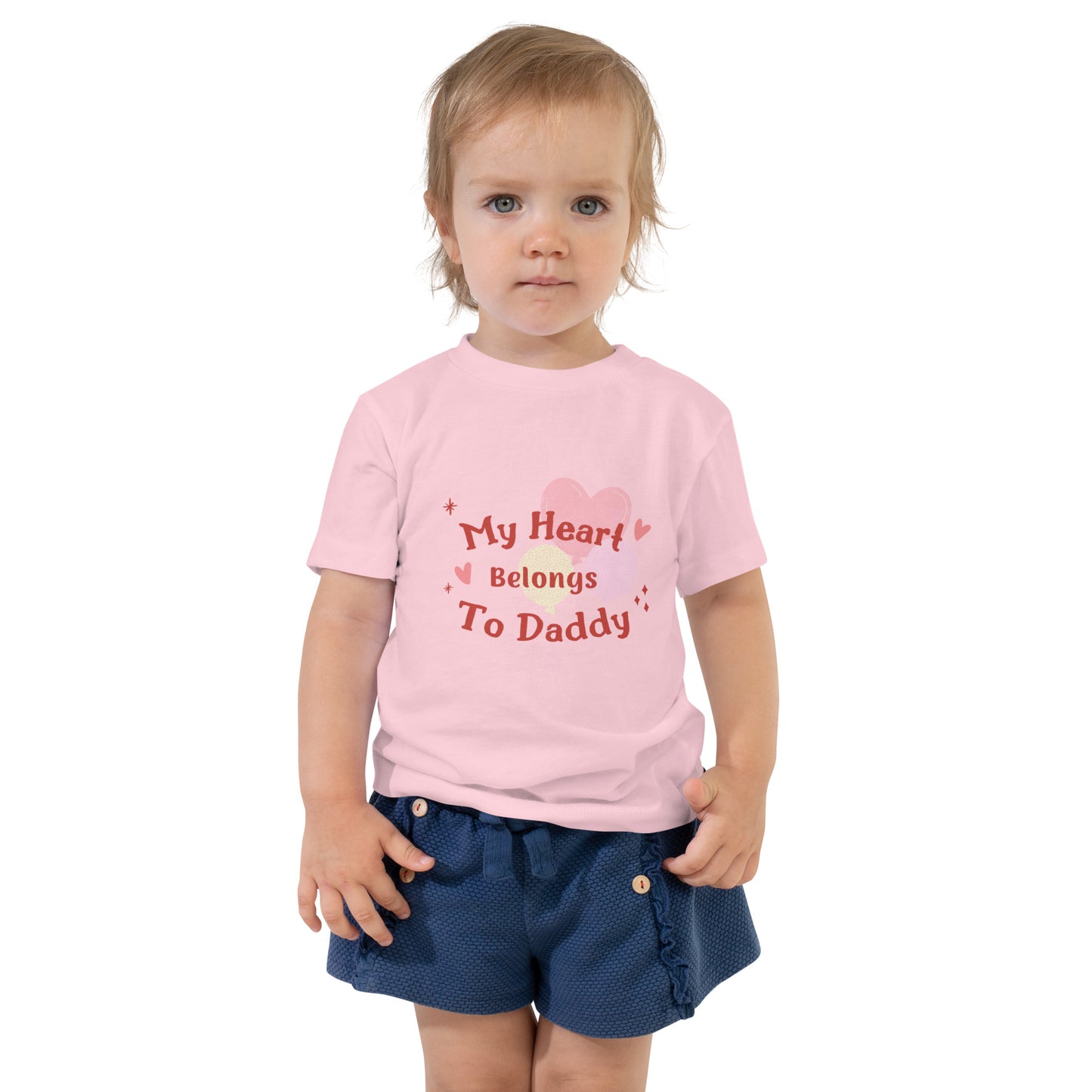 Toddler Girl Short Sleeve Tee for Valentine's Day