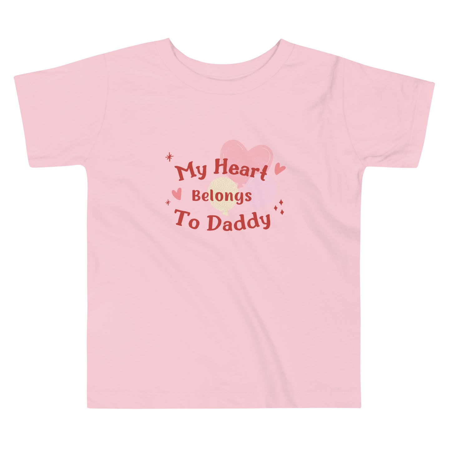 Toddler Girl Short Sleeve Tee for Valentine's Day