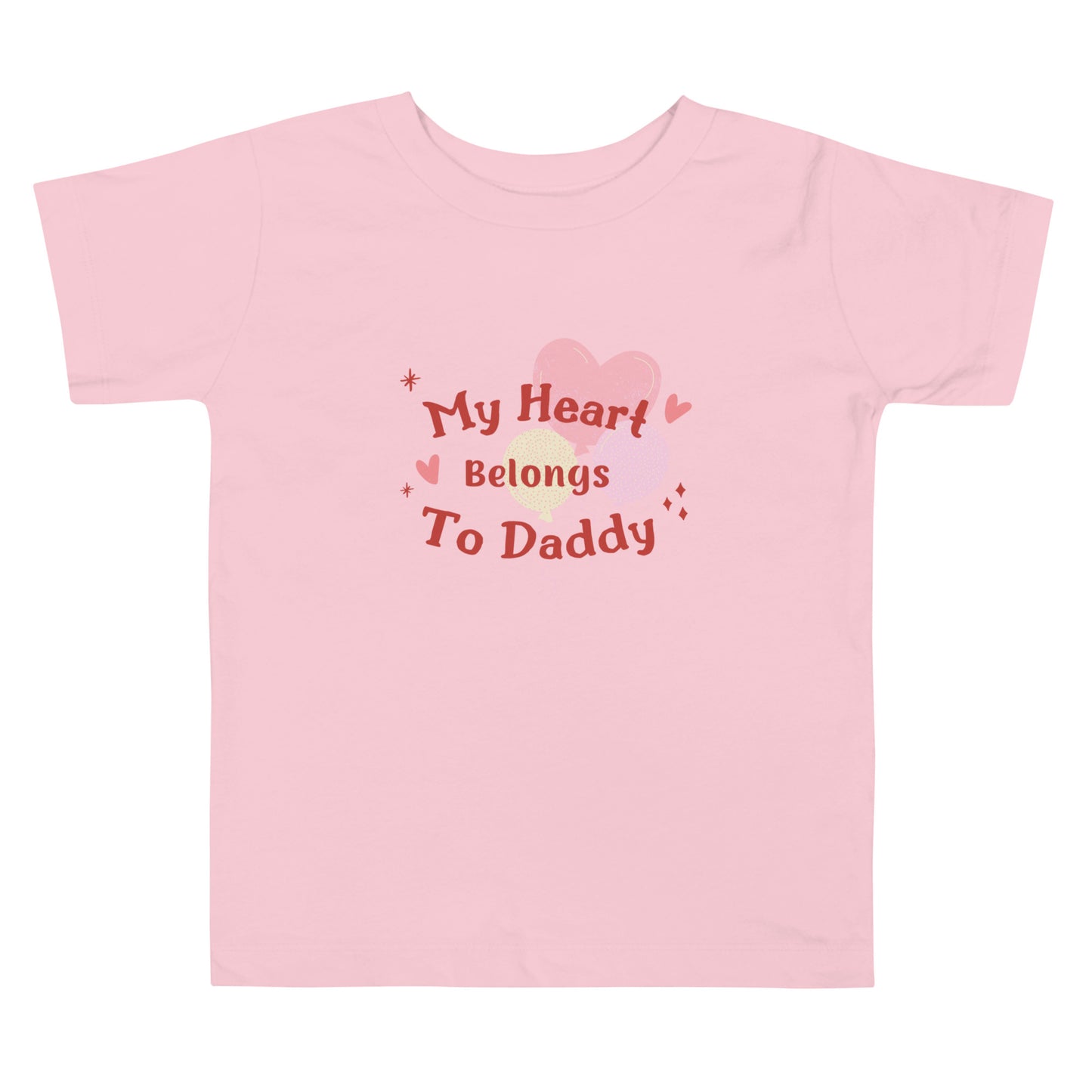 Toddler Girl Short Sleeve Tee for Valentine's Day