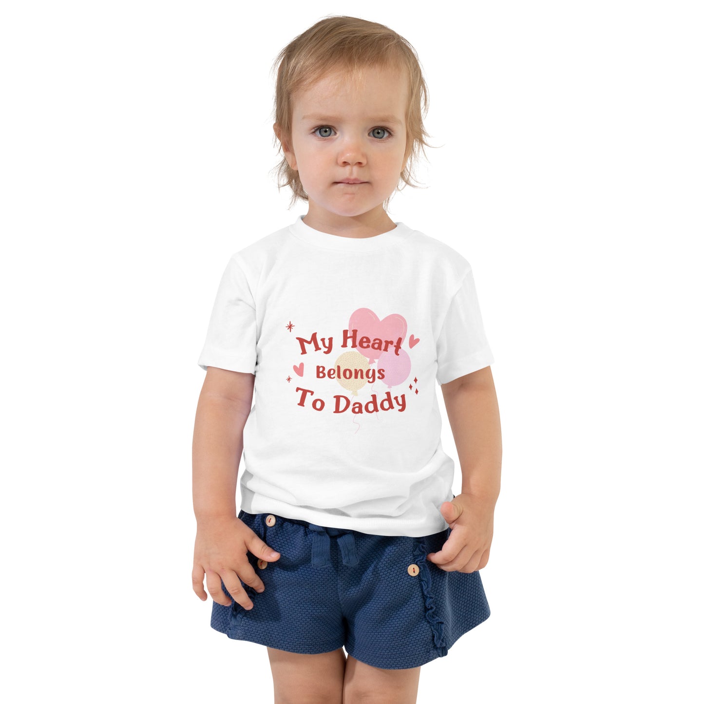 Toddler Girl Short Sleeve Tee for Valentine's Day