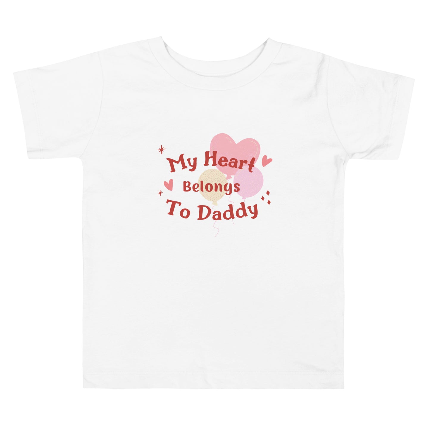 Toddler Girl Short Sleeve Tee for Valentine's Day