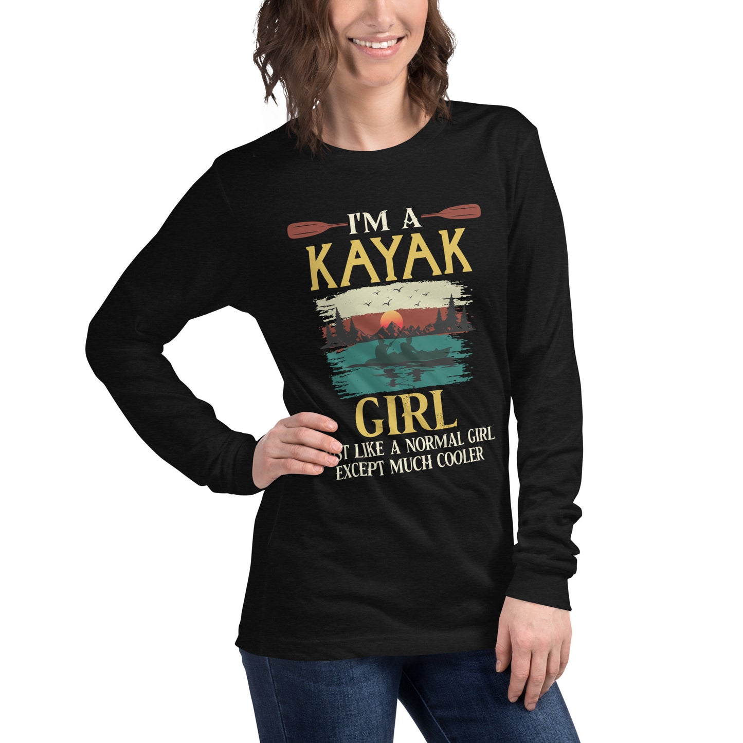 I am Kayak Girl | Women’s 100% Cotton Long Sleeve Tee