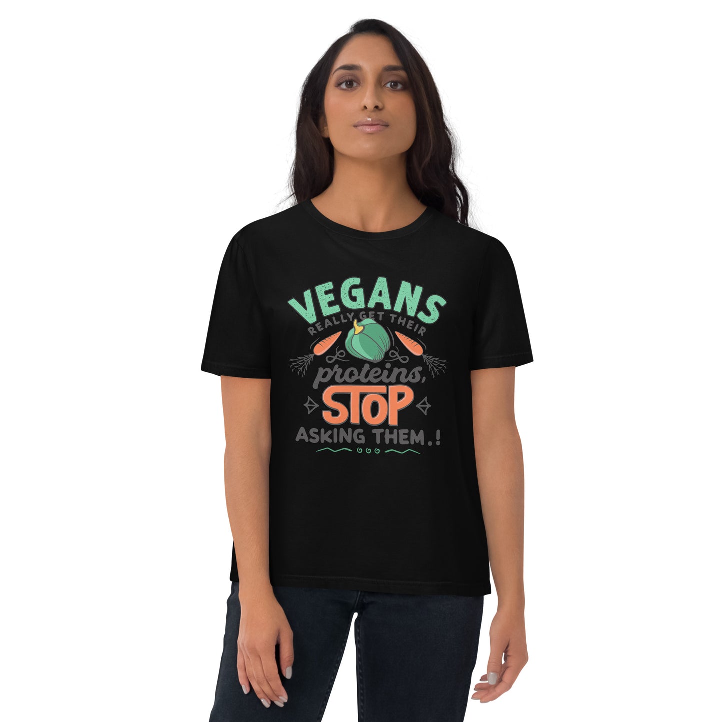 Unisex Organic Cotton T-Shirt - Vegans get their protein!