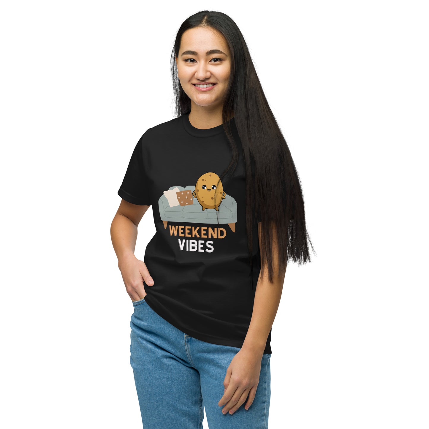 Couch Potato Weekend Vibes 100% Organic Cotton T-Shirt