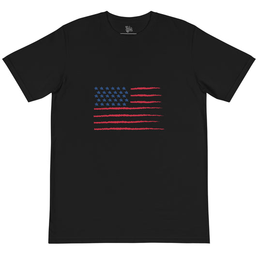 Organic T-Shirt - USA Flag